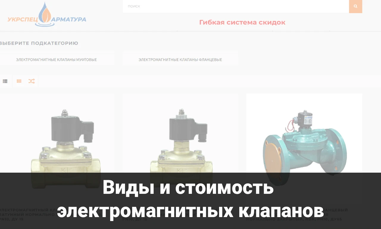 Виды и стоимость электромагнитных клапанов